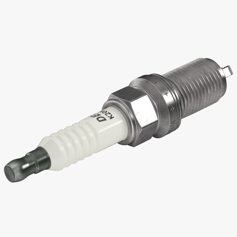 spark plug dual electrode 3d model