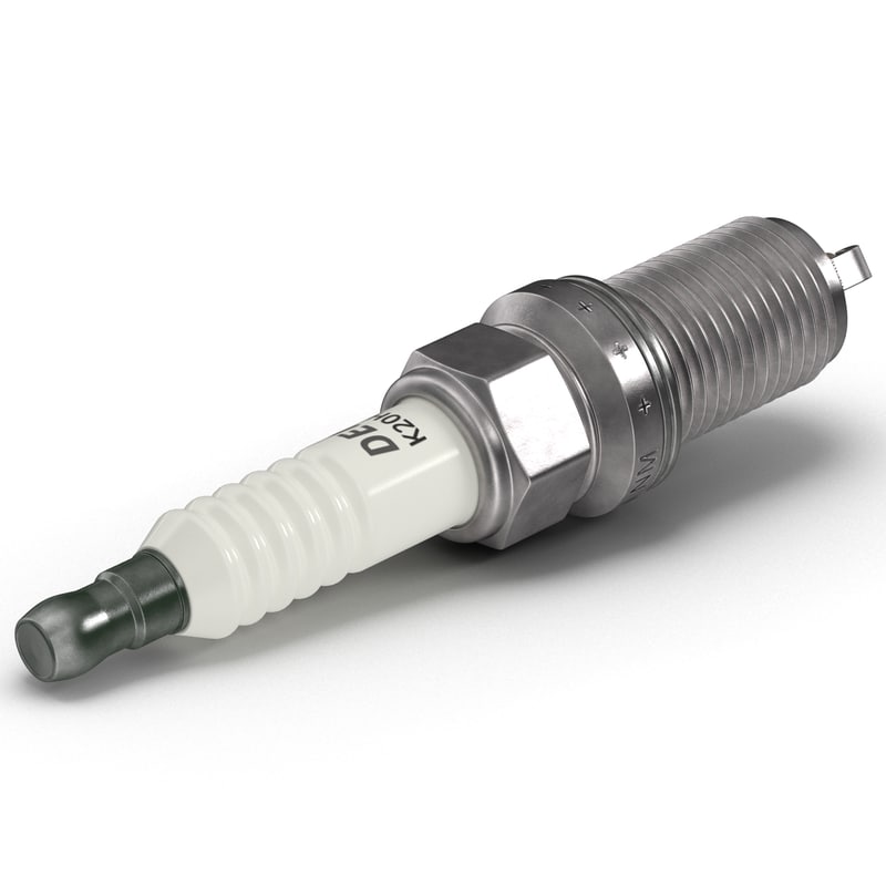 spark plug dual electrode 3d model