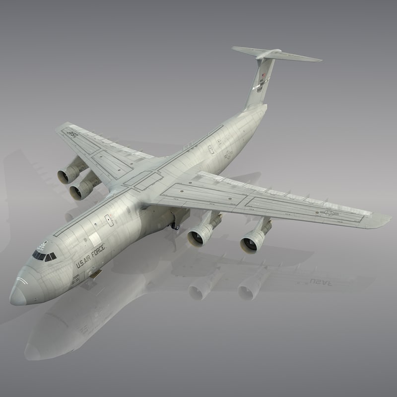 lockheed c-5 galaxy usaf 3d model