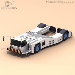 3d model airport tow tractor2