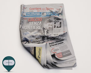 3d model corriere sport newspaper