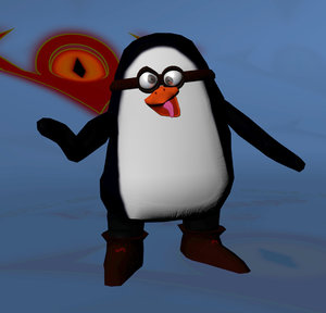 goggles cheeky animation 3d model