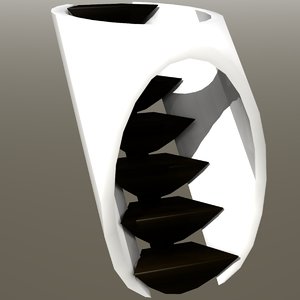 3d model tunnel stairs