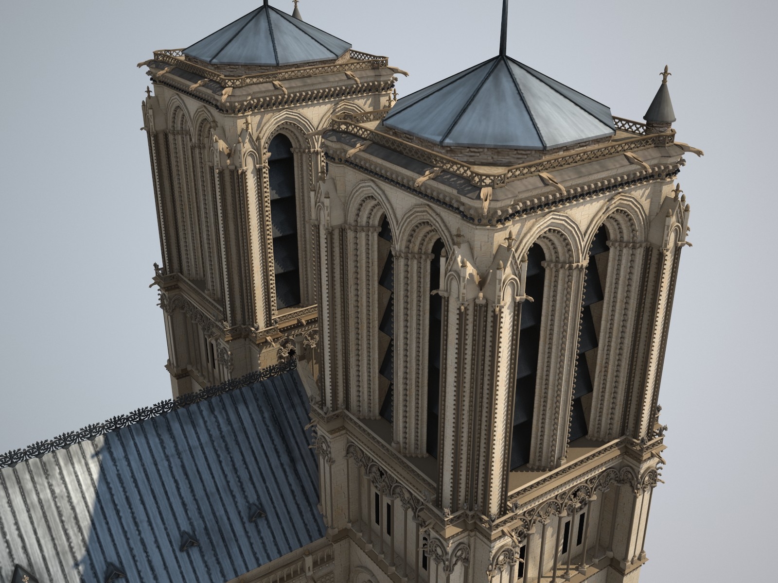 Cathedral Paris Notre-dame 3d Obj