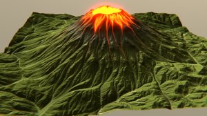 vulcano 3d model