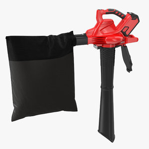 max leaf blower vacuum red