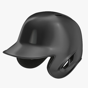 3ds max baseball helmet black sided