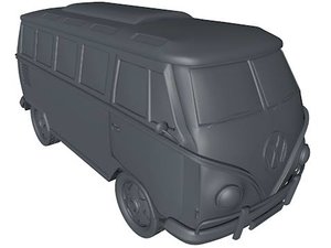 3d model van camper volkswagen