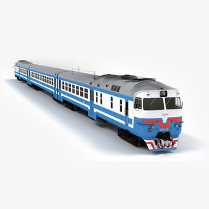 3d model dr1a diesel passenger train
