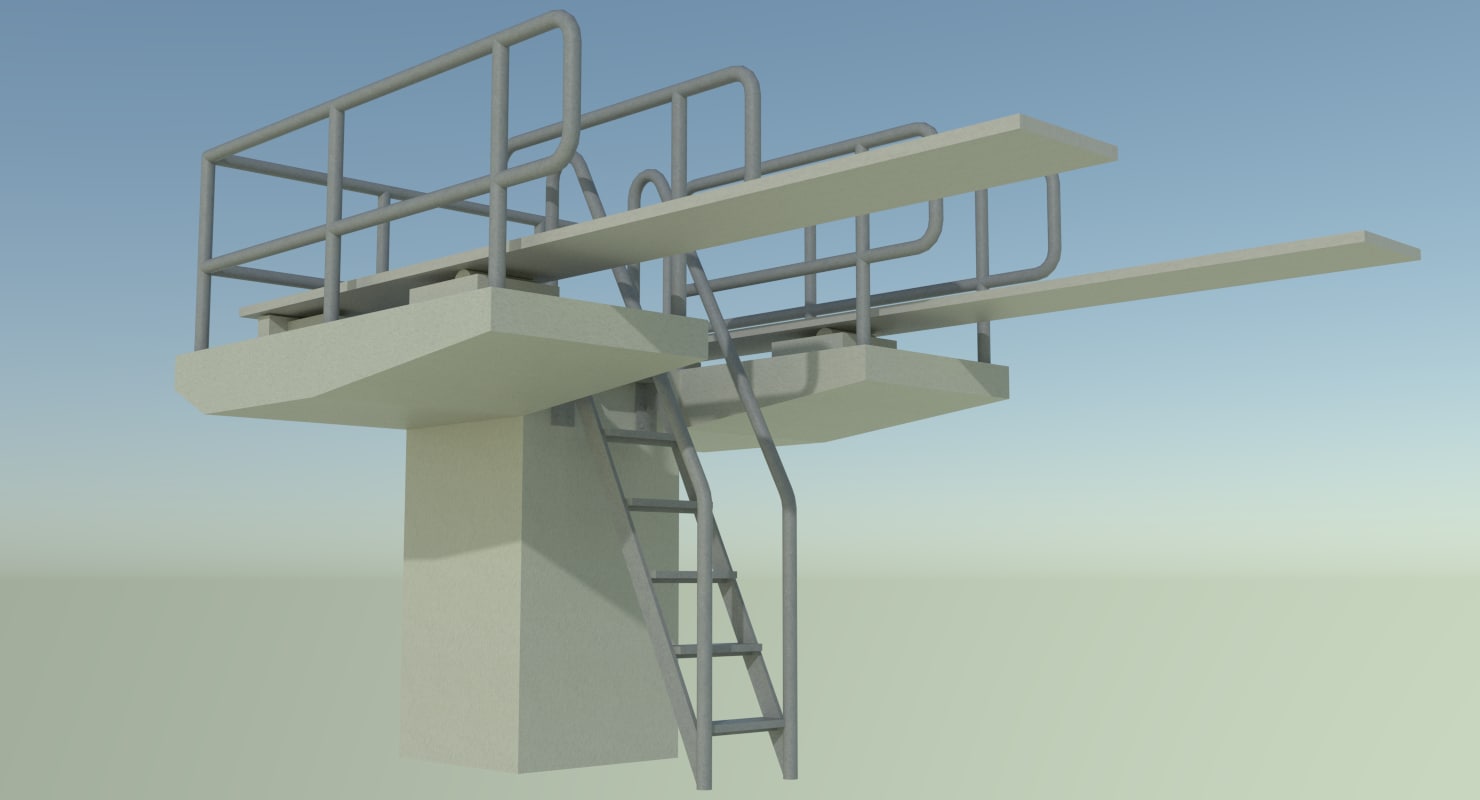 diving board 3d model