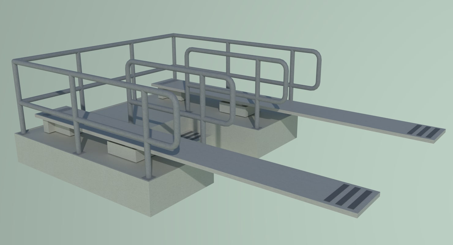 diving board 3d model