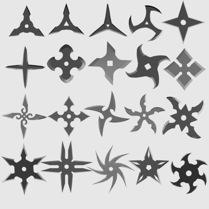 shuriken 3d model