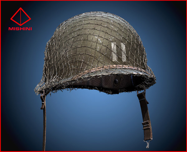 3d model helmet war american