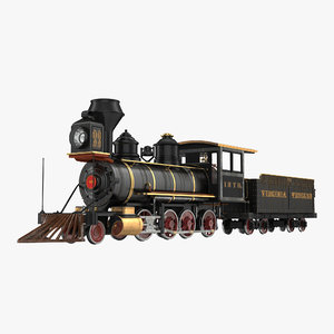 3dsmax steam train wagon 3