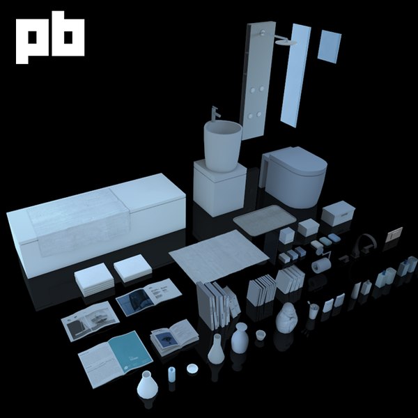 3d items bathroom pack