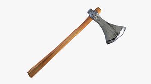free vikings axe 3d model