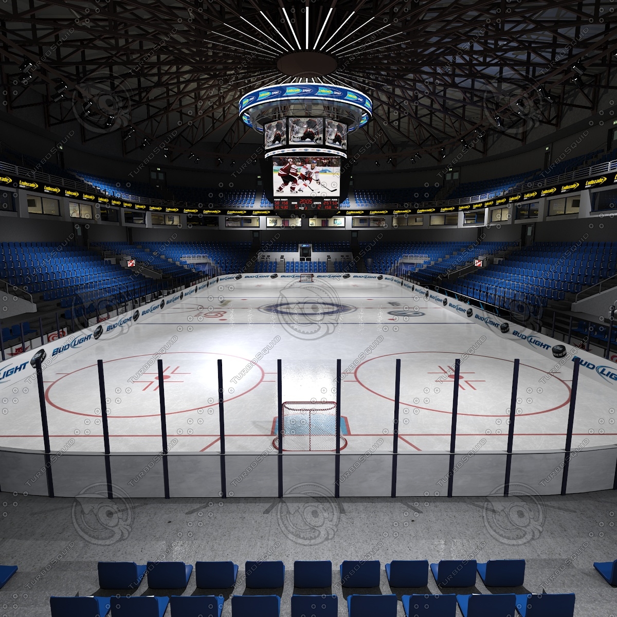 3d interior ice hockey