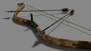 bow arrow 3d model