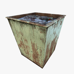 old dumpster 3d max