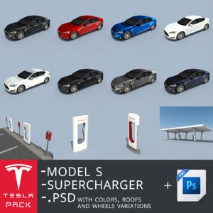 pack s superchargers 3d model
