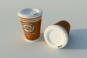 3d cup coffe