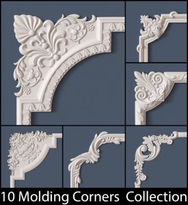 molding corner 3d max