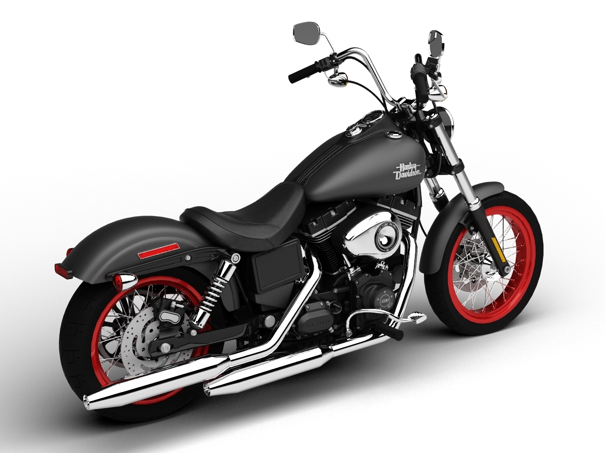 cruiser chopper bike harley davidson 3d max