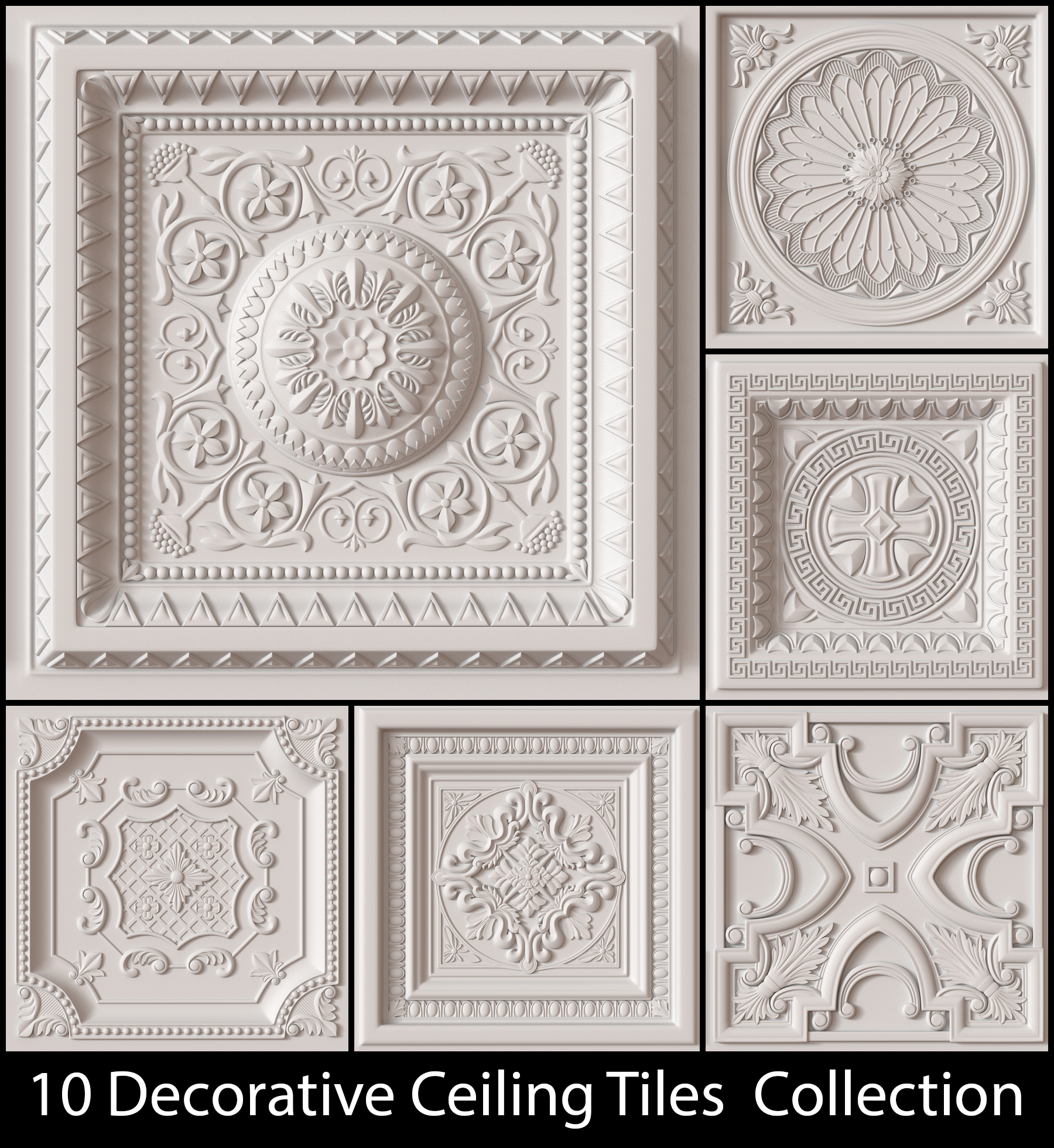 10 Decorative Ceiling Tile Collection