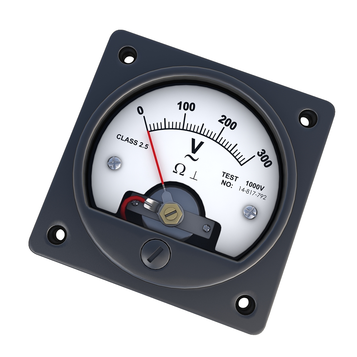 3d analog voltmeters
