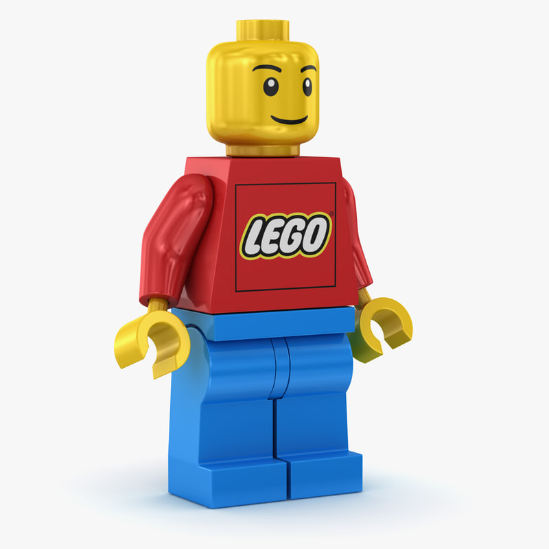 lego man 3d max