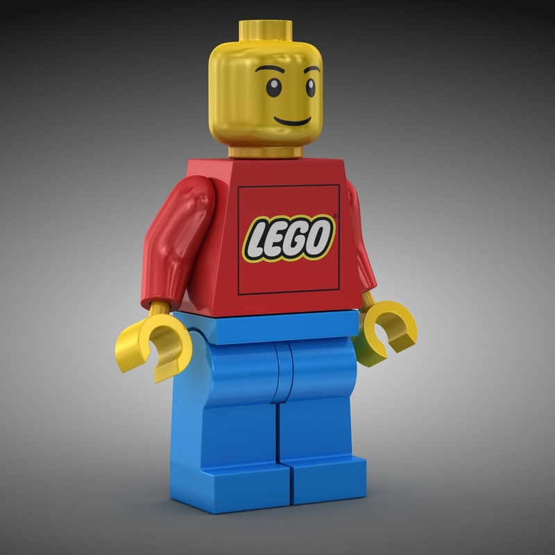 lego man 3d max