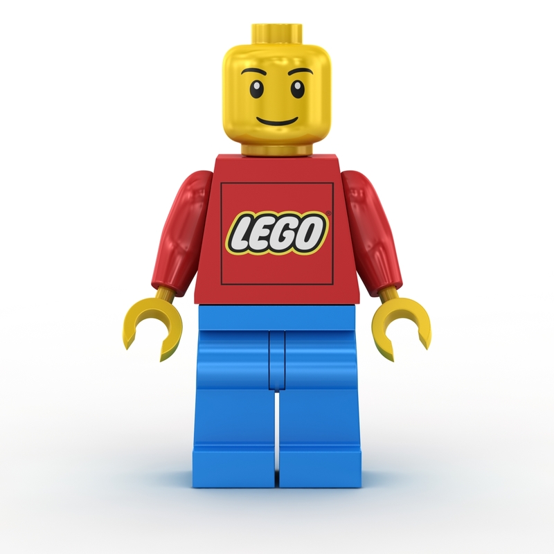 lego man 3d max