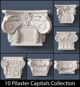 3ds max pilaster capital
