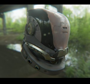 ready sci fi helmet 3d obj