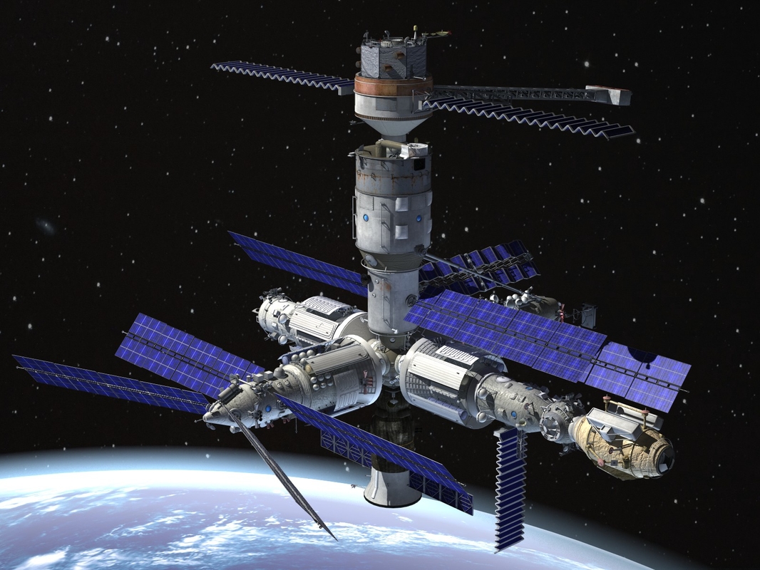 3d Station Space Complex Model