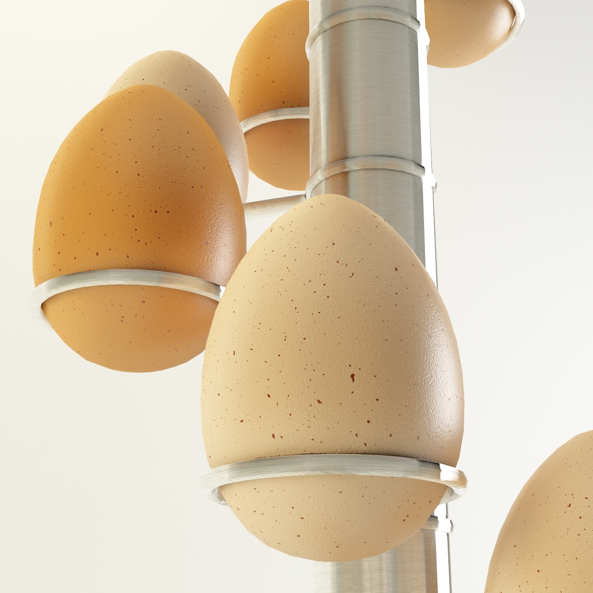3d spiral egg holder model