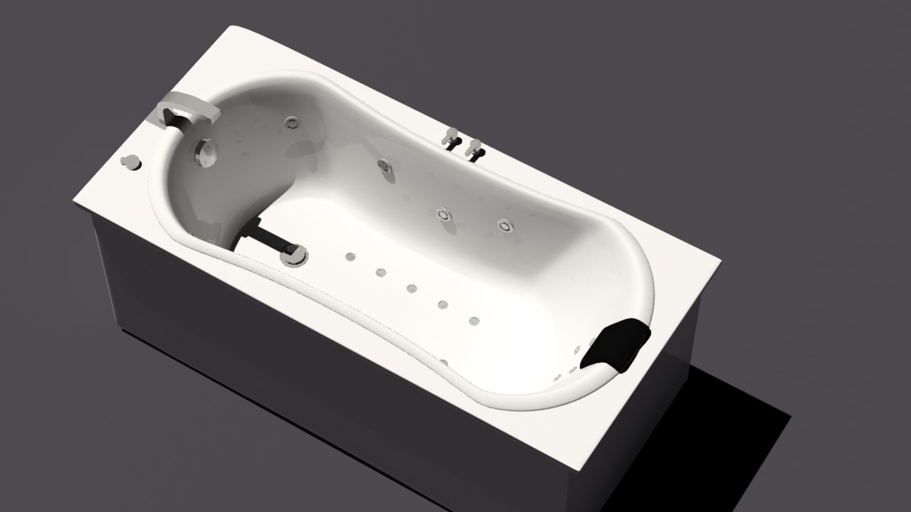 3d model bath bathtub