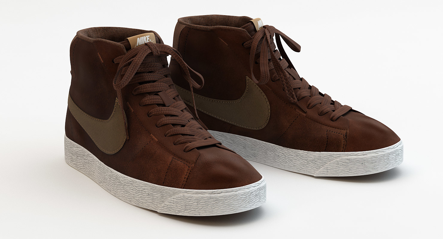 nike blazer mid marron