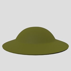 world war helmet 3d model