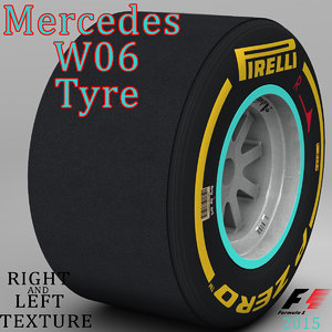 3d pirelli tyre w06 model