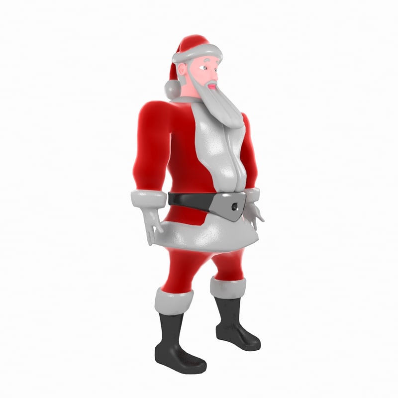 santa claus 3d model