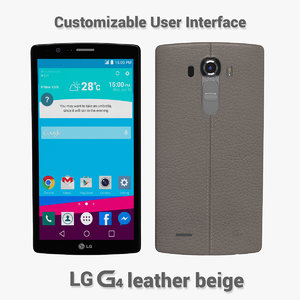 3d lg g4 leather model
