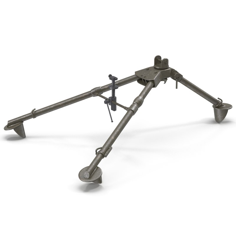 m3 tripod modeled 3d 3ds