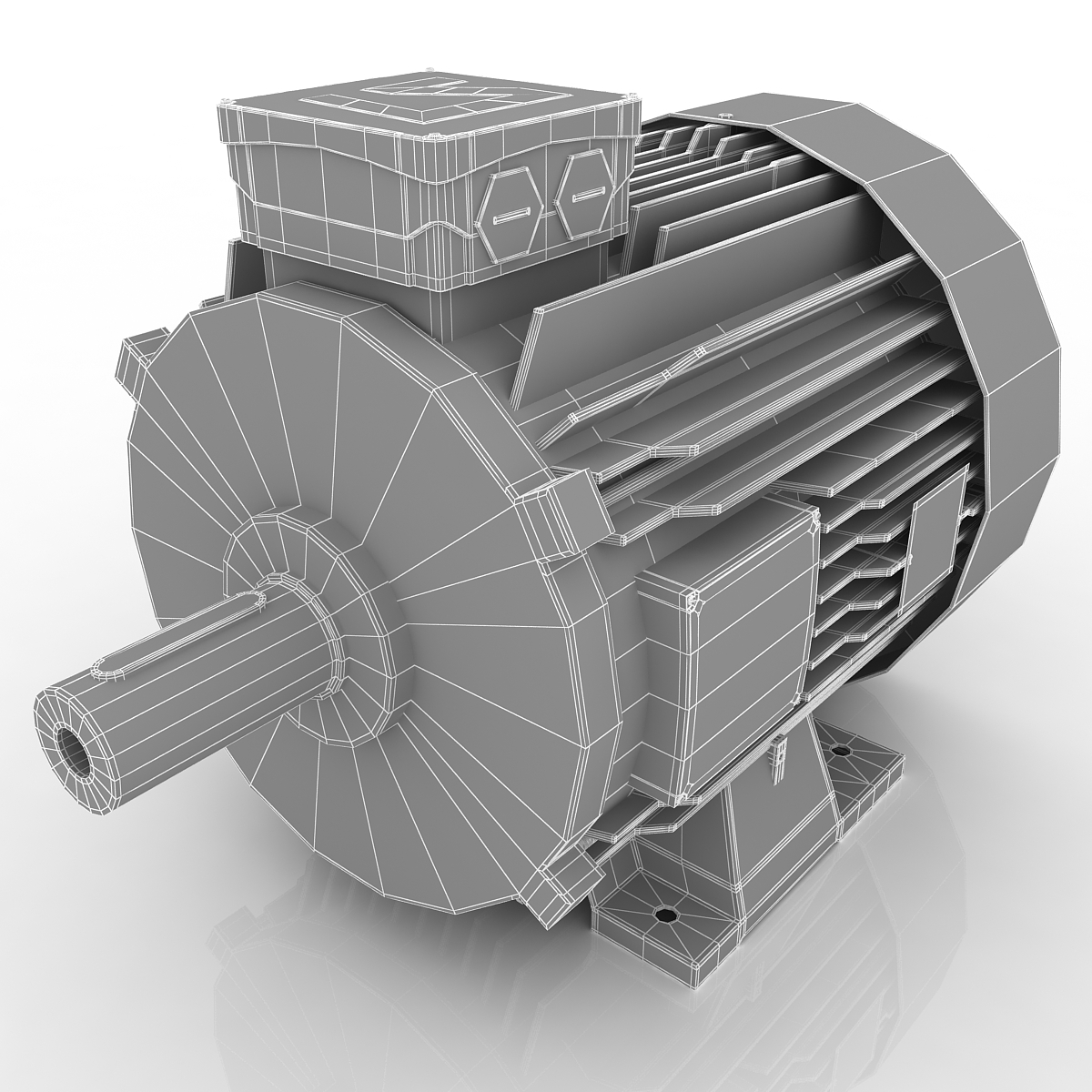 电动马达3d模型