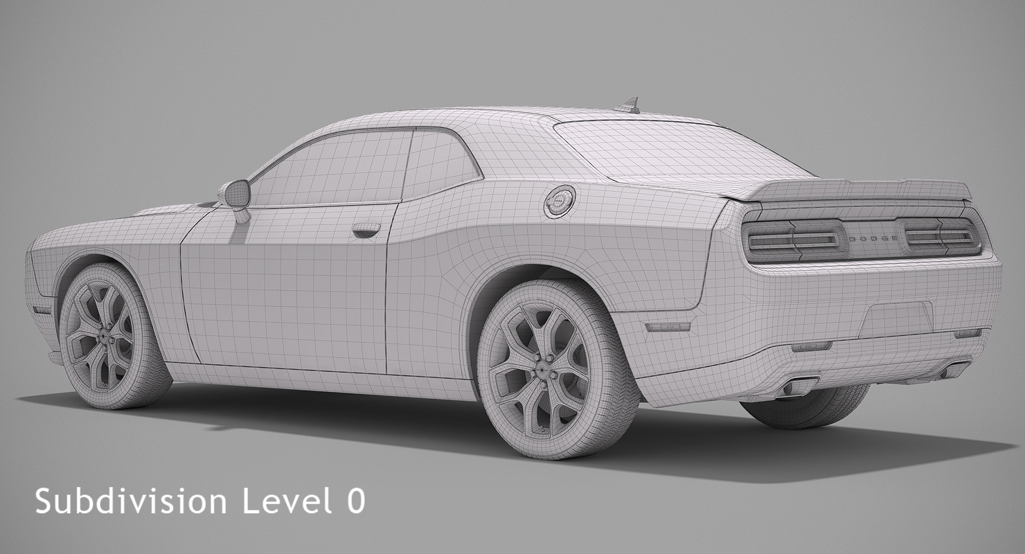 3d dodge challenger sxt 2015