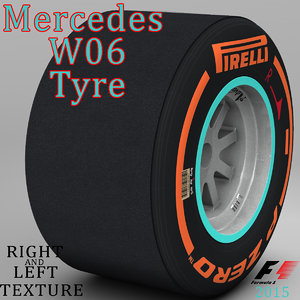 pirelli tyre w06 3d model