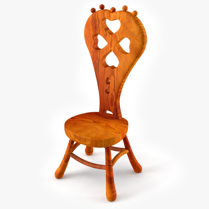 wooden doll chair