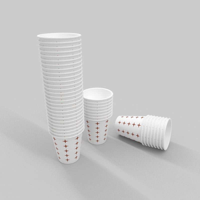 free paper cup 3d model