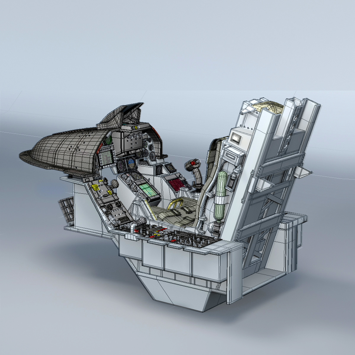 3d F16 Cockpit 1712