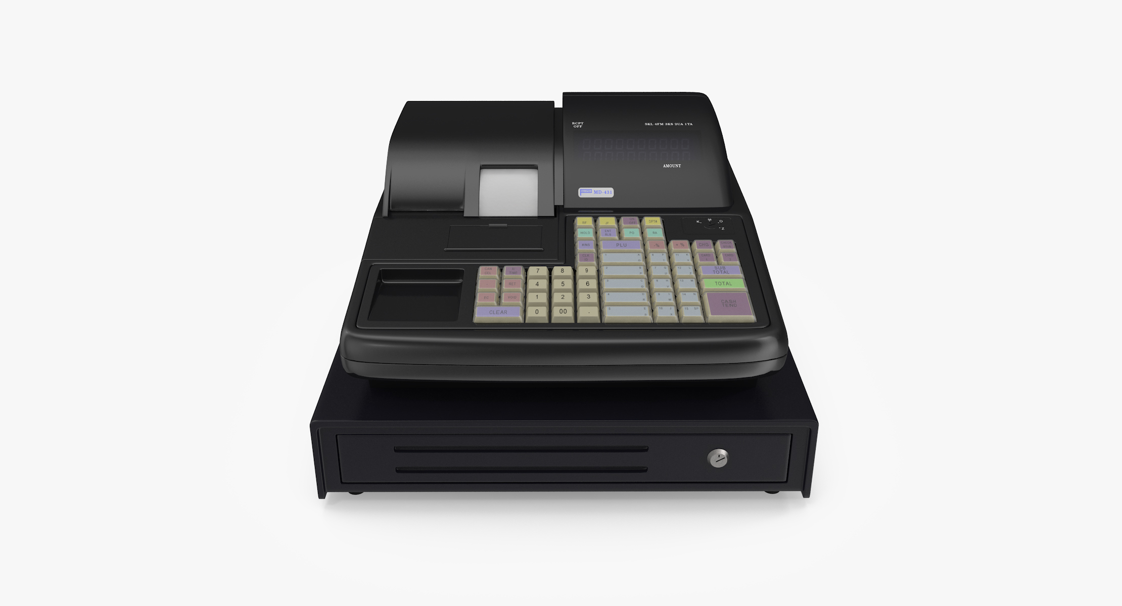 modern cash register 3d max